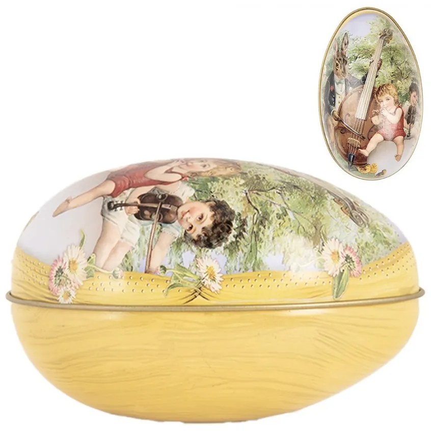 Decoration Egg 7x11x7 Cm Multicoloured Metal Rabbit - 7*11*7 cm