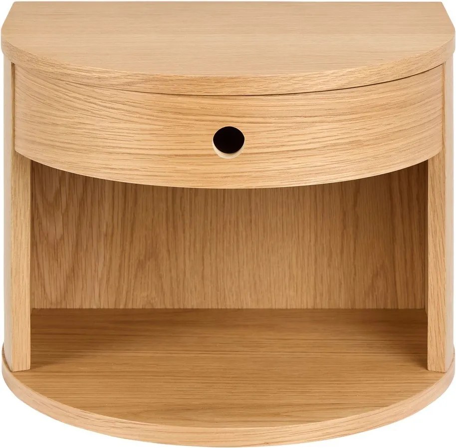 Nočný stolík v dekore duba v svetloprírodnej farbe Paron – Actona