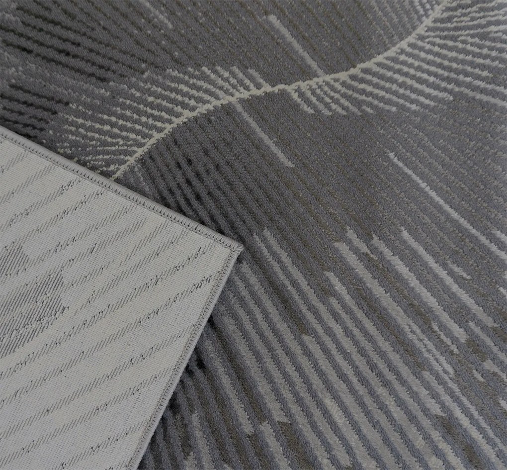 Esprit 3607 GREY – sivý obdĺžnikový koberec so vzorom Rozmer: 120x180 cm