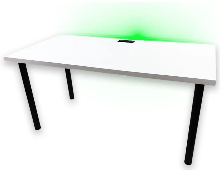 Písací Stôl Pre Hráča 160x80x36 Model 2 Biely Top