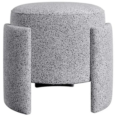 Taburet ROCKET, priemer 39 cm, sivý