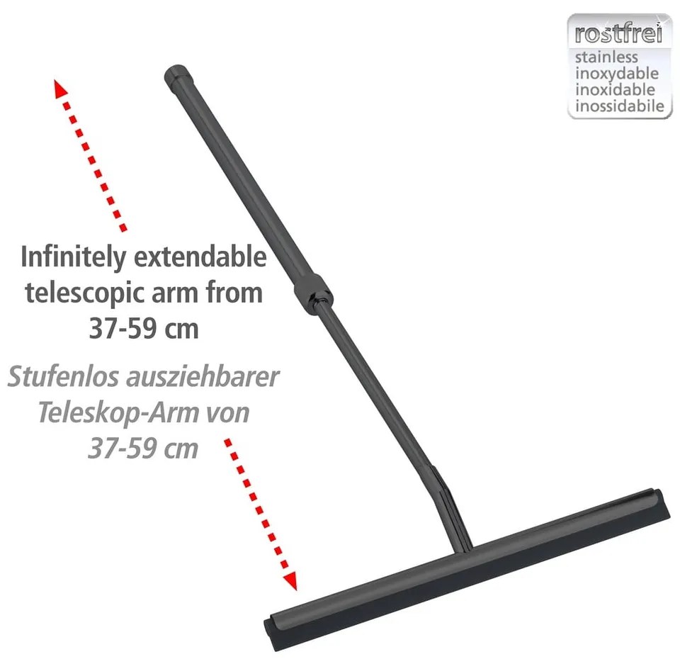 Čierna teleskopická okenná stierka – Wenko