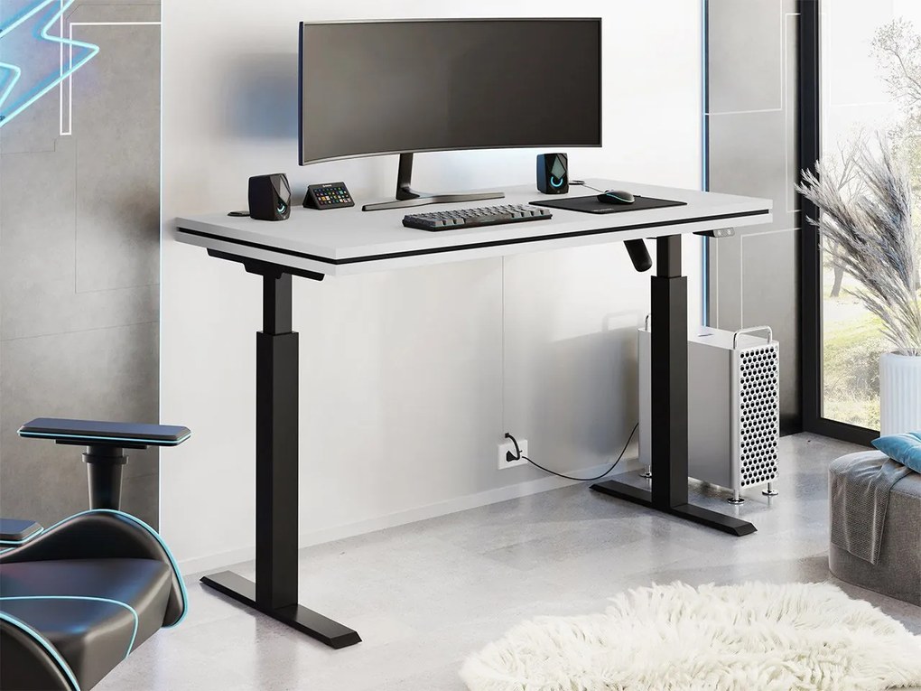Pc stolík Nandu I, Farby: dub artisan / dub artisan + čierna