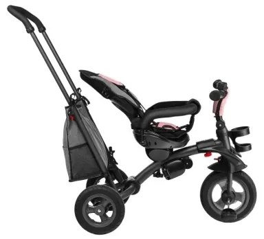 Lionelo - Detská trojkolka TRIS ružová/sivá