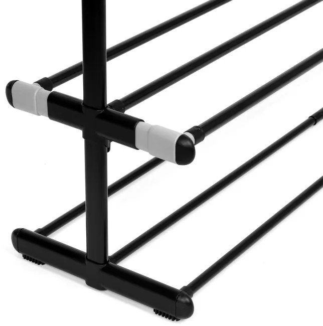 Botník DIANA 4 úrovne, čierny