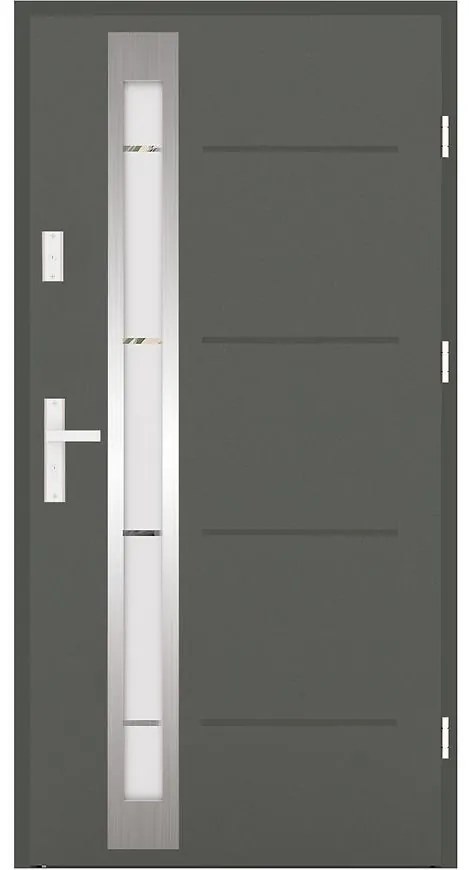 Dvere vchodové Marbella 90P antracit