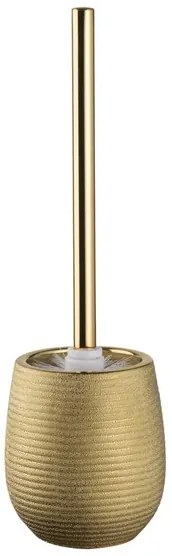BISK Erga Gold, toaletná WC kefa na postavenie, zlatá štruktúrovaná, ERG-06305