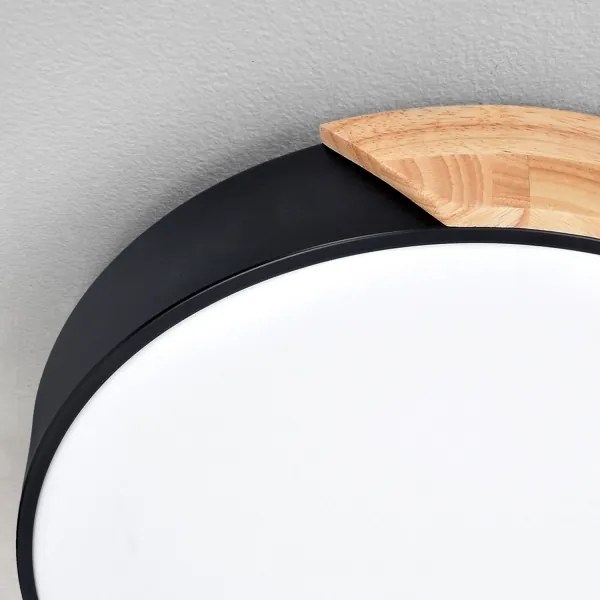 Brilagi - LED stmievateľné svietidlo PILANA LED/60W/230V dub/čierna pr. 58,5 cm + diaľkový ovládač