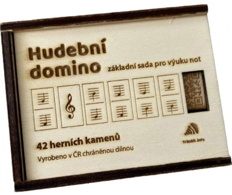 Drevená hudobná hra - Domino
