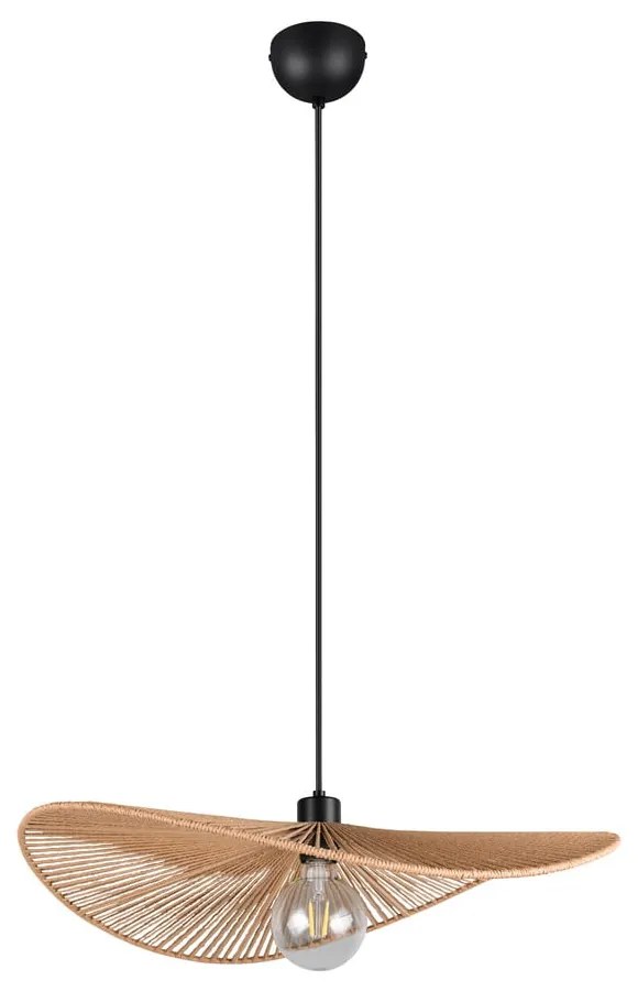 Matne čierne závesné svietidlo ø 58 cm Laurine – Trio