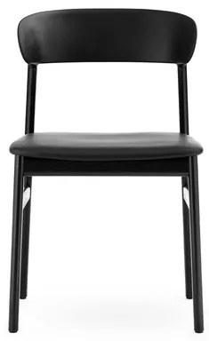 Stolička Herit Chair Spectrum Leather – čierna/čierny dub