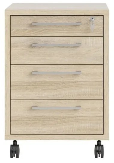 Uzamykateľná skrinka v dekore duba v prírodnej farbe 48x68 cm Prima – Tvilum