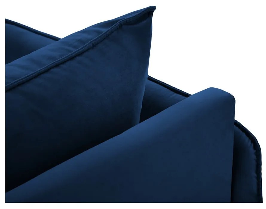 Modrá zamatová leňoška (ľavý roh) Vienna - Cosmopolitan Design