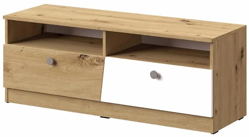 TV stolík Nero 08  dve zásuvky  – Šedá Mat