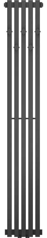 Mexen, Mexen Flux dekoratívny kúpeľňový radiátor 1500 x 240 mm, 450 W, antracit - W127-1500-240-00-66