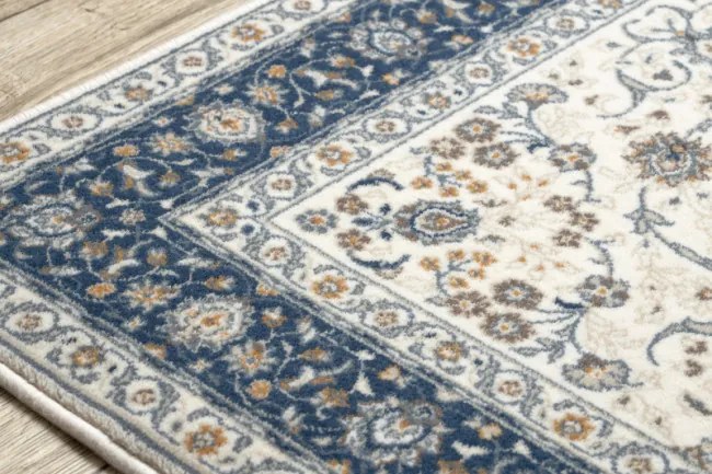 Koberec NAIN Ramka ornament 7179/51913 béž / granát