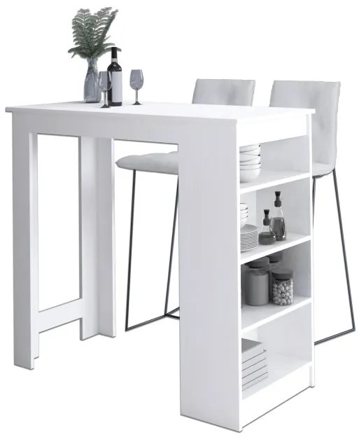 Barový stôl 115cm biely