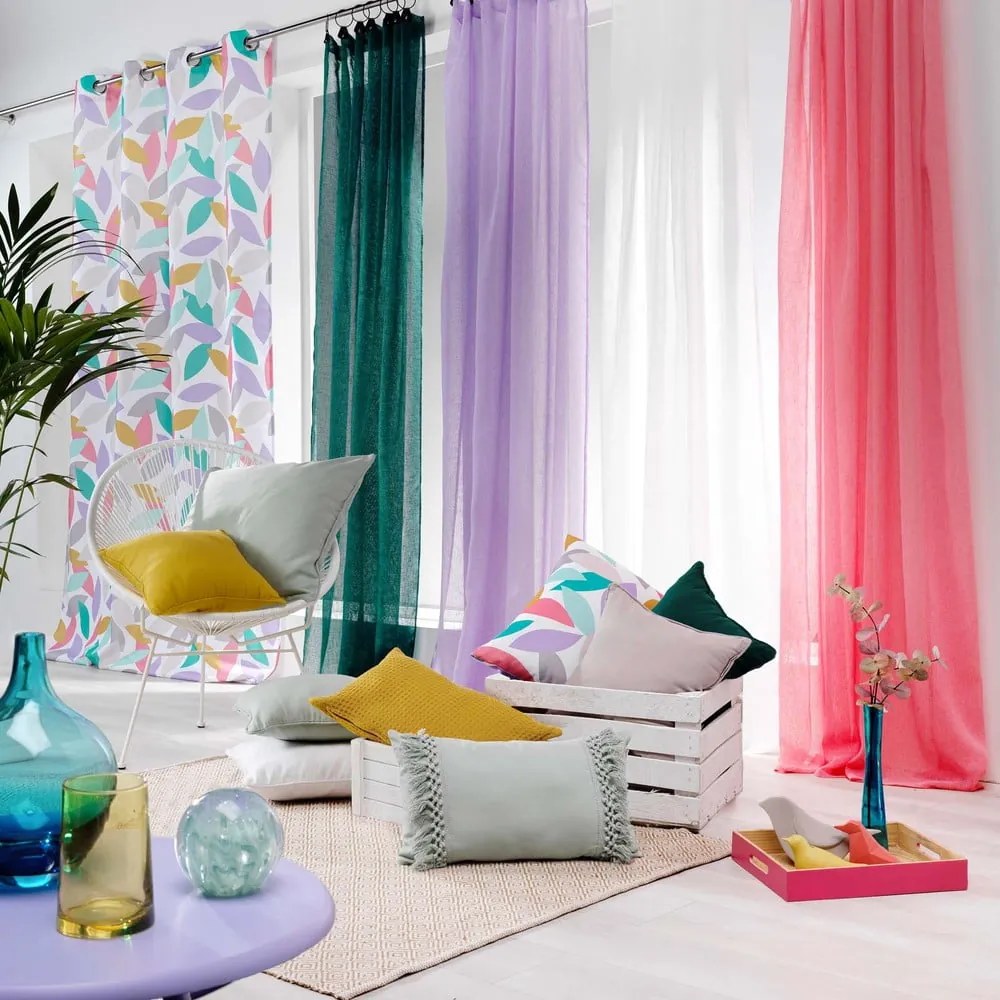 Biela voálová záclona 140x240 cm Linka – douceur d'intérieur