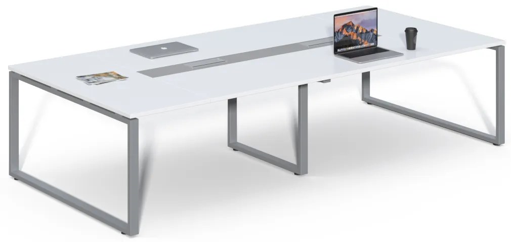 Konferenčný stôl Houseland Prime Meet 02 320 cm biely