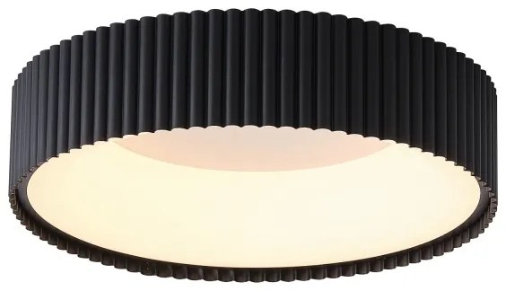 LED Stropné svietidlo LED/30W/230V 3000K čierna pr. 46 cm