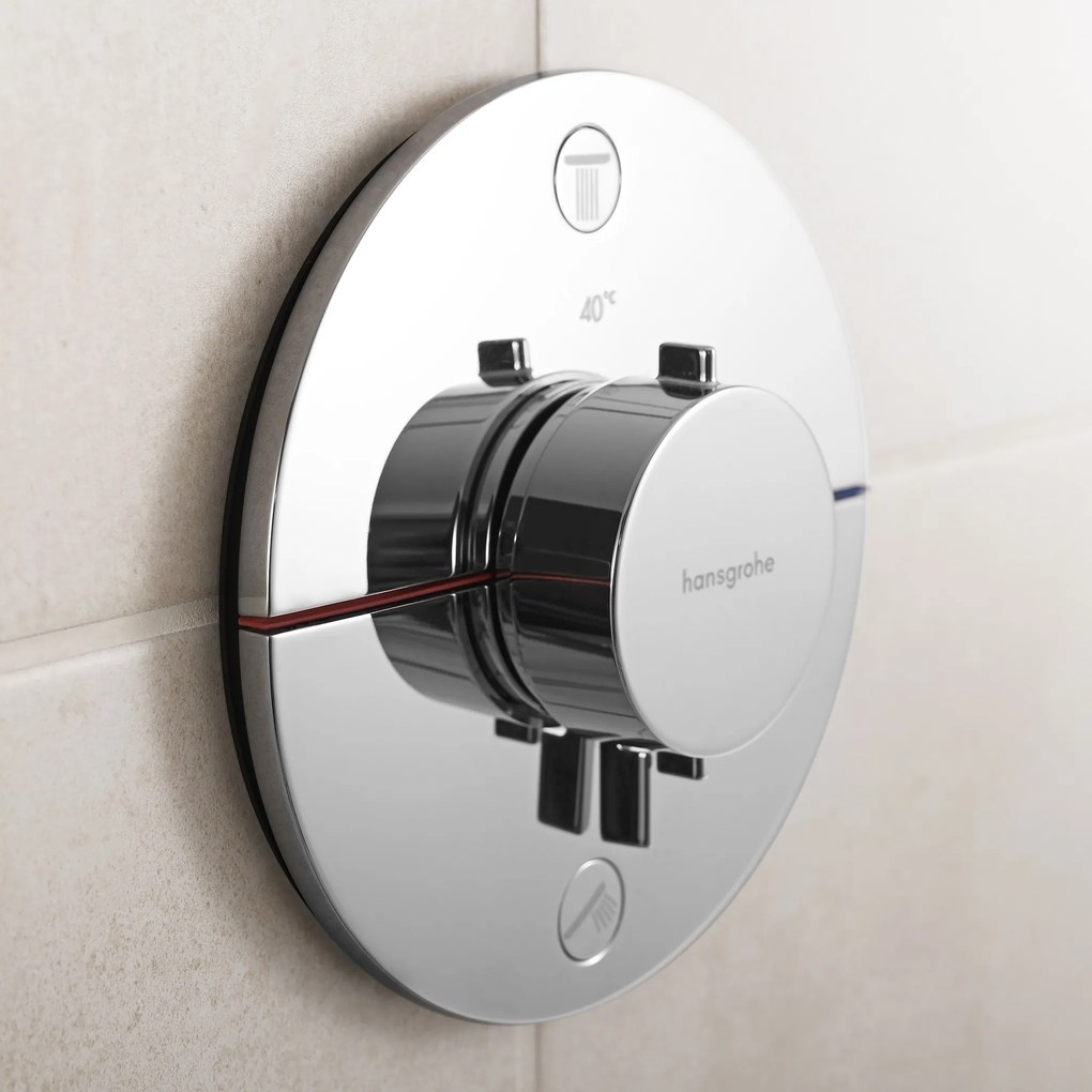 Hansgrohe ShowerSelect Comfort S, termostat pod omietku pre 2 spotrebiče, chrómová, HAN-15554000