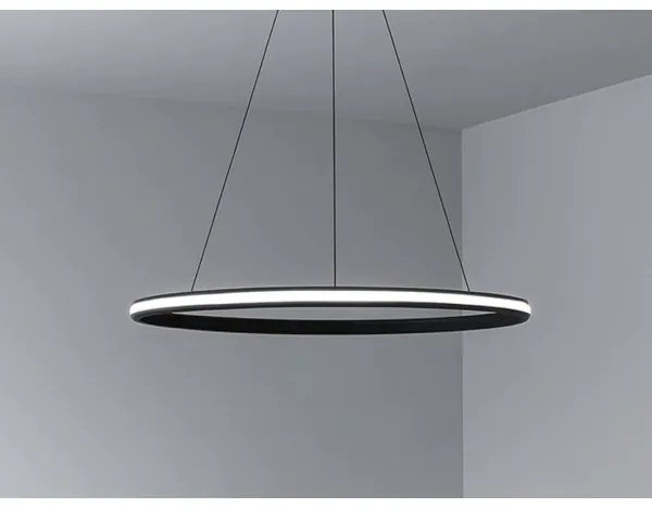 LED Stmievateľný luster na lanku LED/55W/230V 3000-6500K pr. 60 cm + diaľkové ovládanie