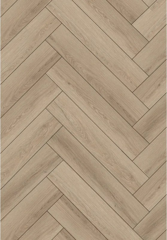 Mexen Palmdale vzorka vinylových panelov rybia kosť SPC 6,5 mm, podložka IPEX 1,5 mm, 4 V-spára, Dub - F1180-S