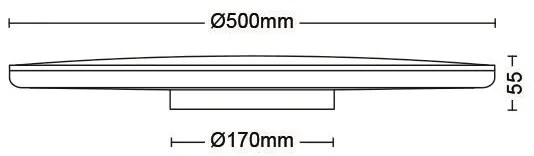 Philips- LED Stmievateľné stropné svietidlo OZZIET SCENE SWITCH LED/36W/230V 4000K