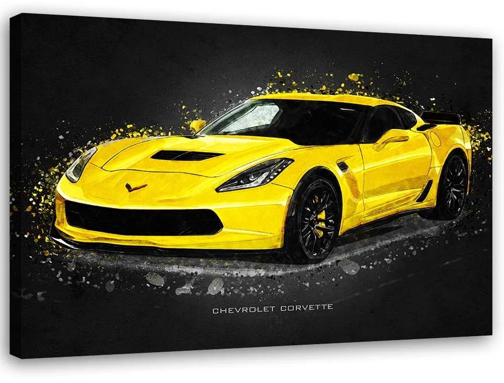Gario Obraz na plátne Chevrolet corvette - Gab Fernando Rozmery: 60 x 40 cm