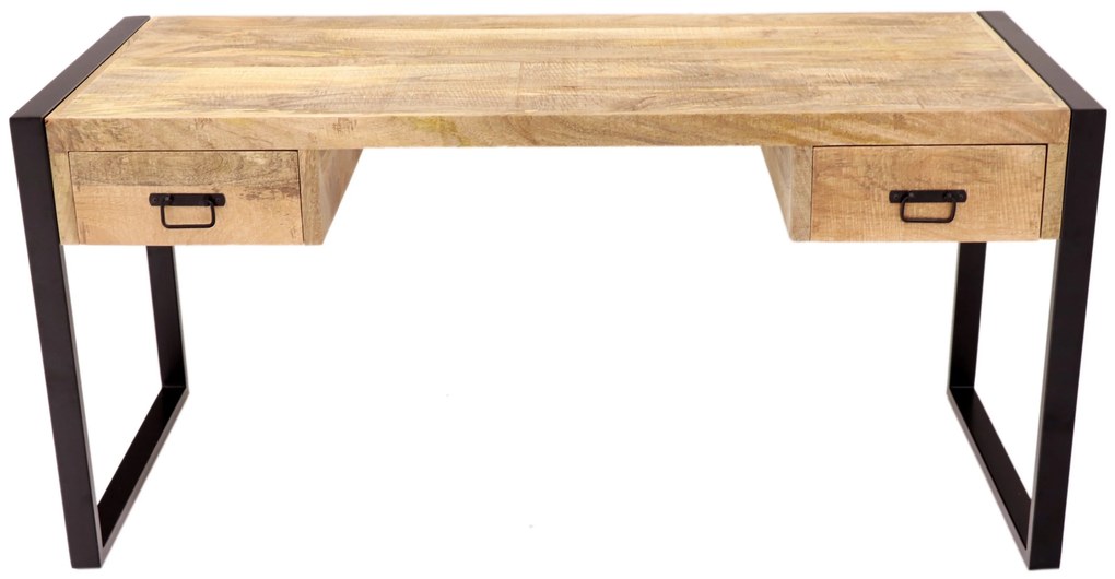 furniture-nabytek.cz - Písací stôl z masívneho dreva mango 160x76x70
