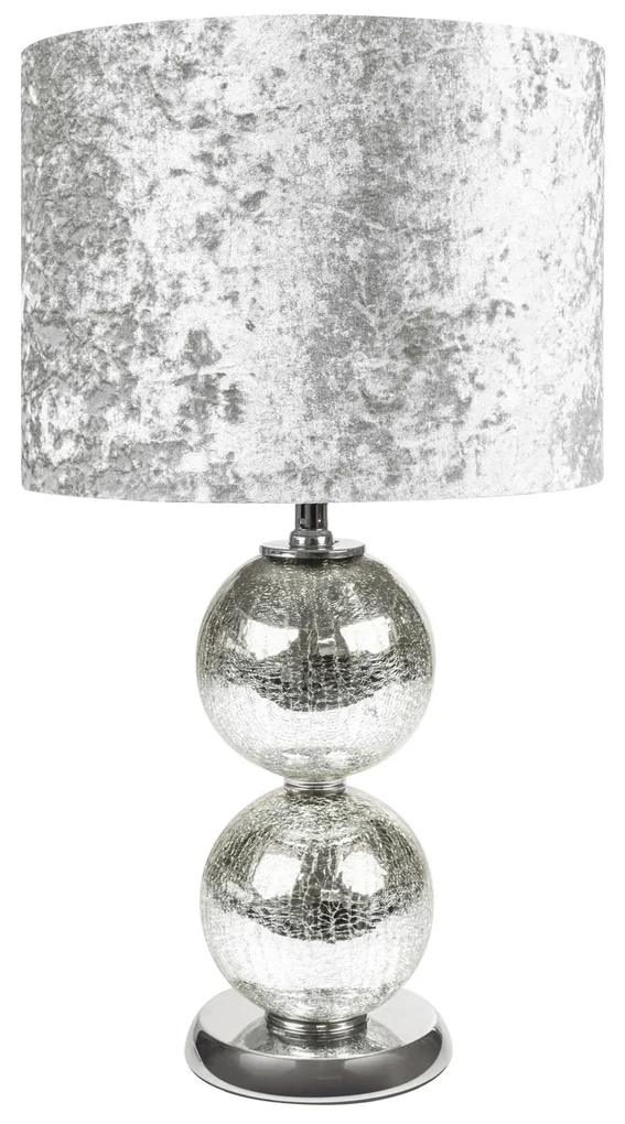 STOLOVÁ LAMPA SELMA (01) (FI) 36X61 CM STRIEBORNÁ