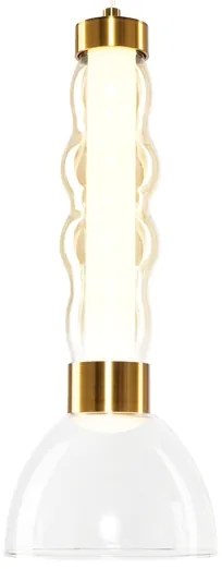 LED Luster na lanku LUCCO LED/13W/230V pr. 15 cm zlatá