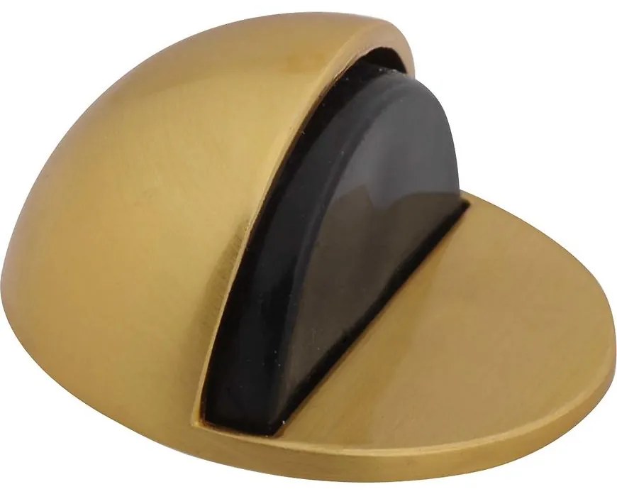 Guľový doraz dverí DB-001-S  mosadz satina (samolepiaci)