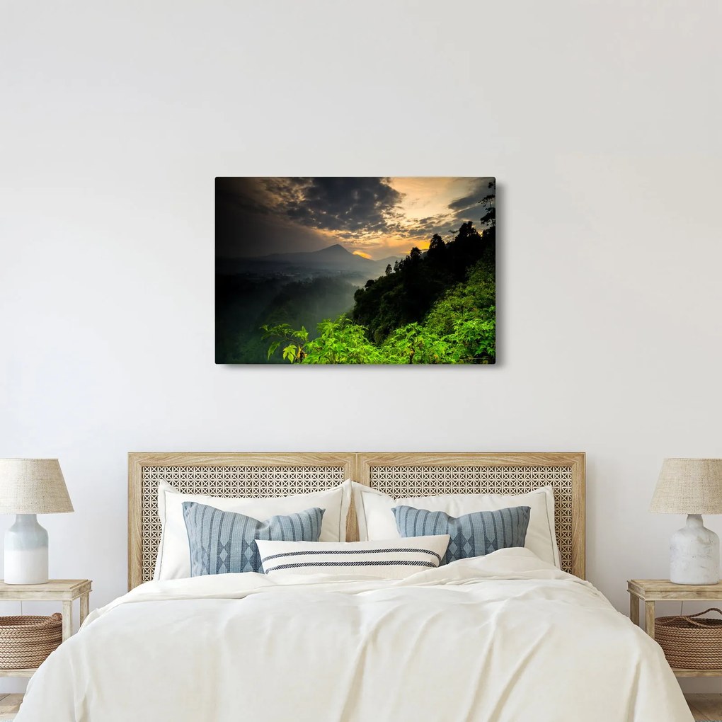 Obraz - zelená horská krajina (90x60 cm)