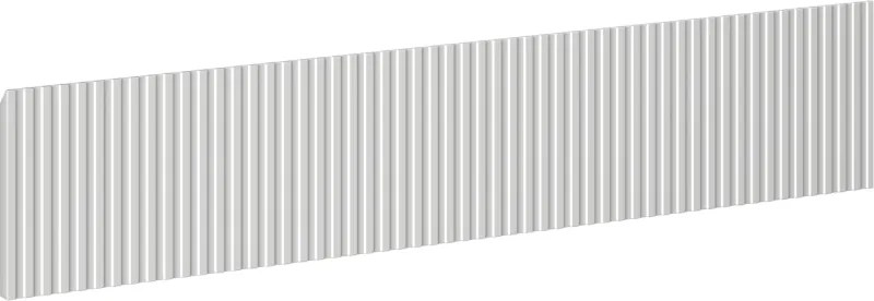 Mexen Mexen, Rýhované čelo pre korpus kúpeľňovej skrinky 80 x 20 cm, matná sivá, 91A20-0800-235-1-62