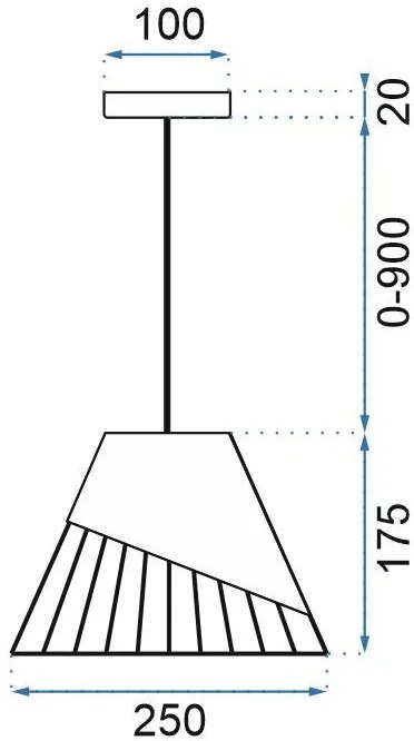 Toolight - závesná stropná zrkadlová lampa APP229-1CP, čierna-šedá, OSW-00887