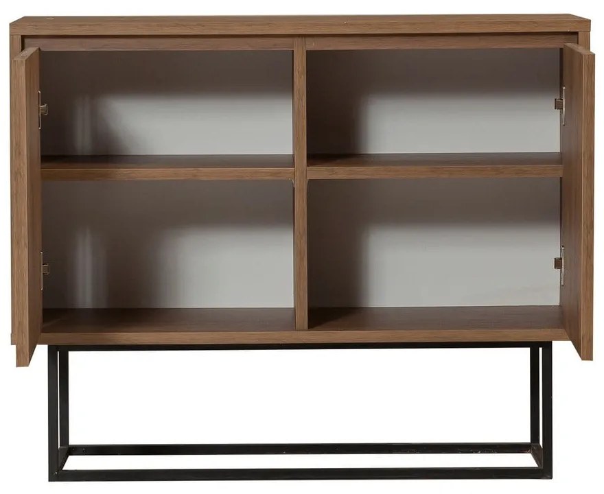 Skrinka v dekore orecha v prírodnej farbe 90x72 cm Rodez – Kalune Design