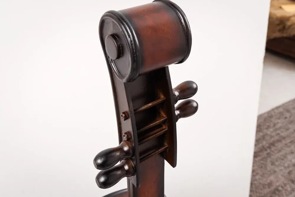Invicta Interior - Extravagantný stojan na víno CELLO 133 cm hnedý, borovica