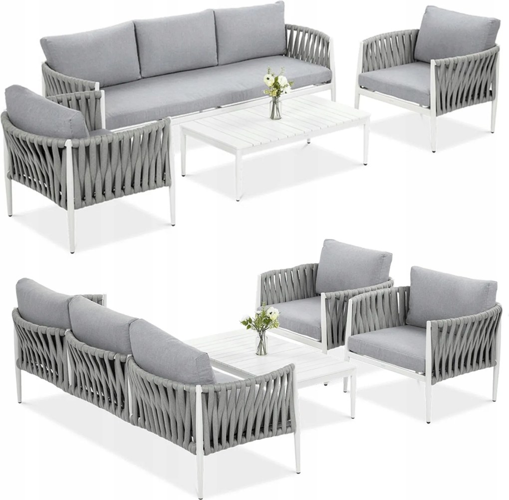 Zostava záhradného nábytku Monza Caffe na terasu, pohovka Premium