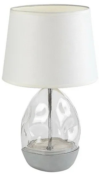Rabalux 74227 dekoratívna stolná lampa Apolonia, biela, E27, 1x max. 40W, IP20