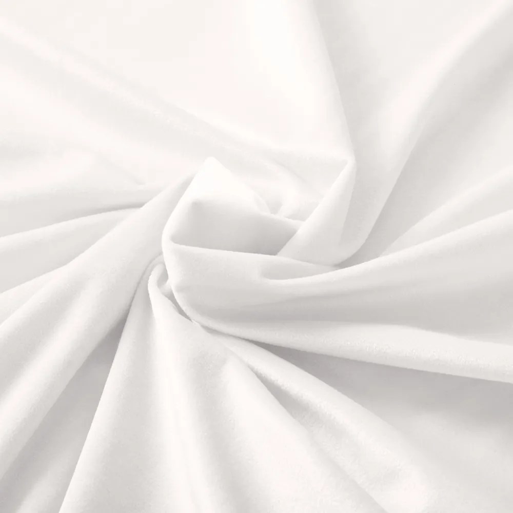 Biante Zamatový štvorcový obrus Velvet Prémium SVP-024 Krémovo biely 70x70 cm