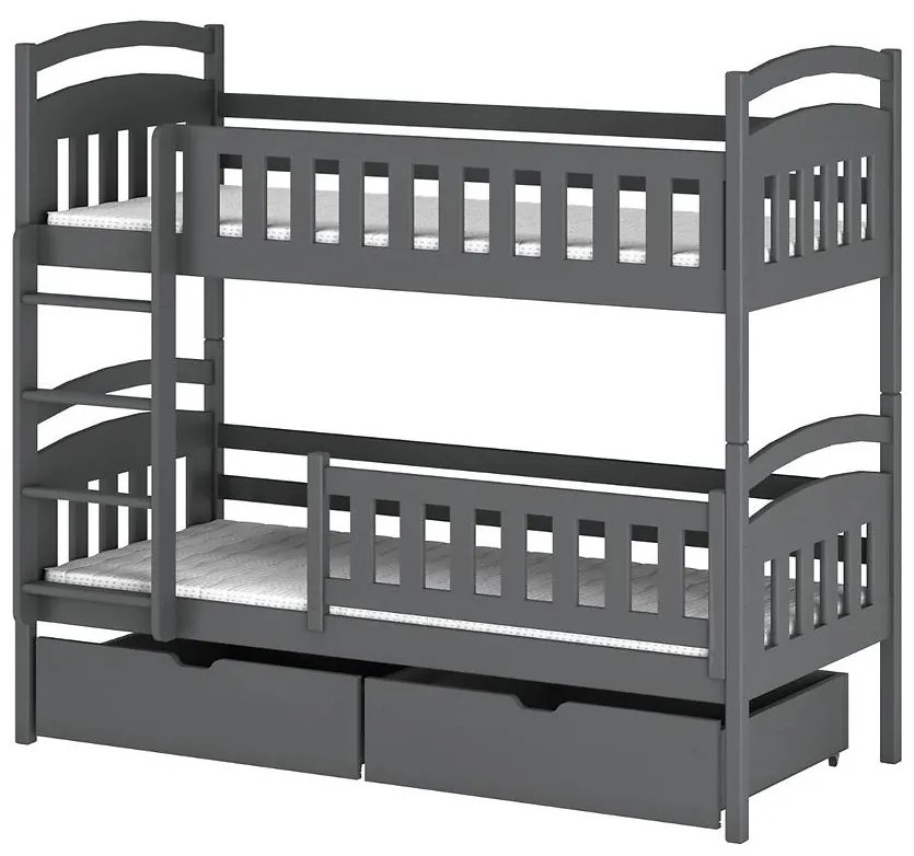 Posteľ Ignas 80x160 graphite