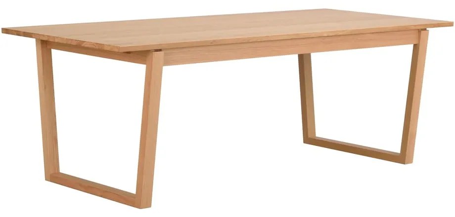 Prírodný jedálenský stôl v dubovom dekore Rowico Colonsay, 215 x 96 cm