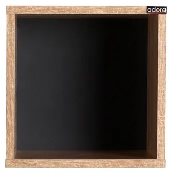 Nástenná polica 33x33 cm hnedá