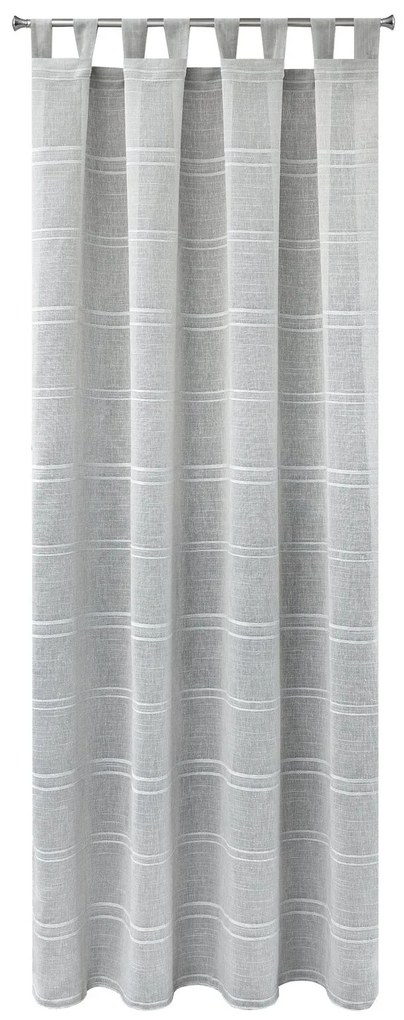 ZÁCLONA NA PÚTKACH ARCADIA 140X250 CM STRIEBORNÁ