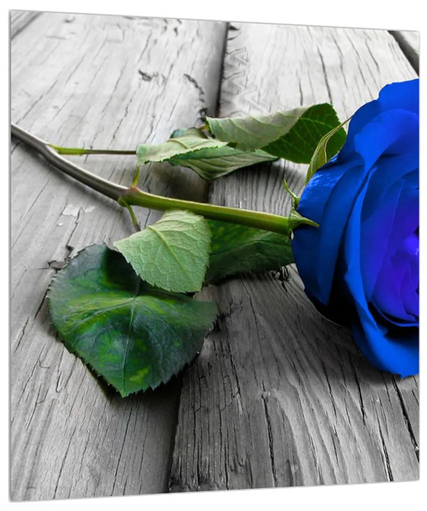 Obraz modrej ruže (30x30 cm)