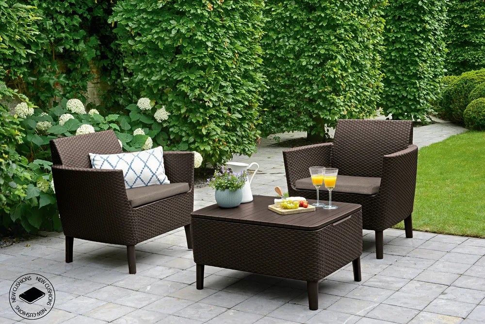 Záhradný balkónový set SALEMO BALCONY Allibert Grafit