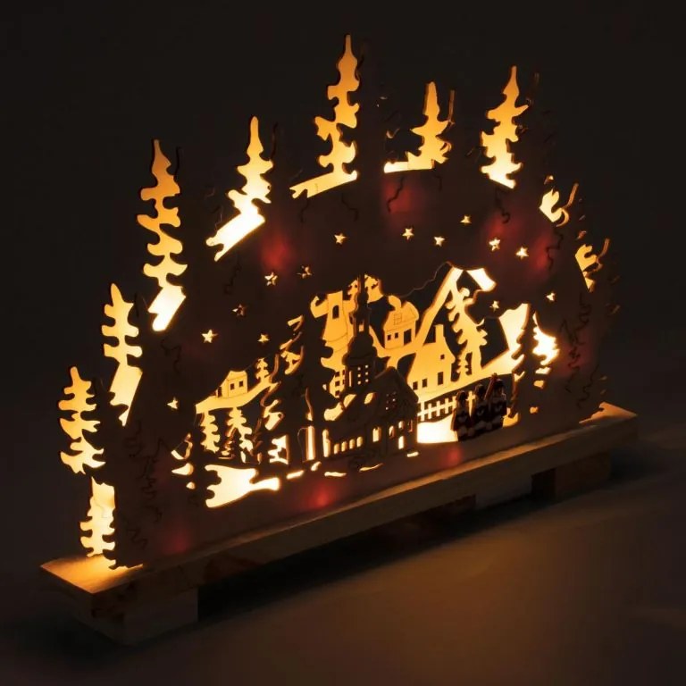 Nexos 86211 Vianočný svetelný oblúk - 10 LED, teplá biela, na batérie