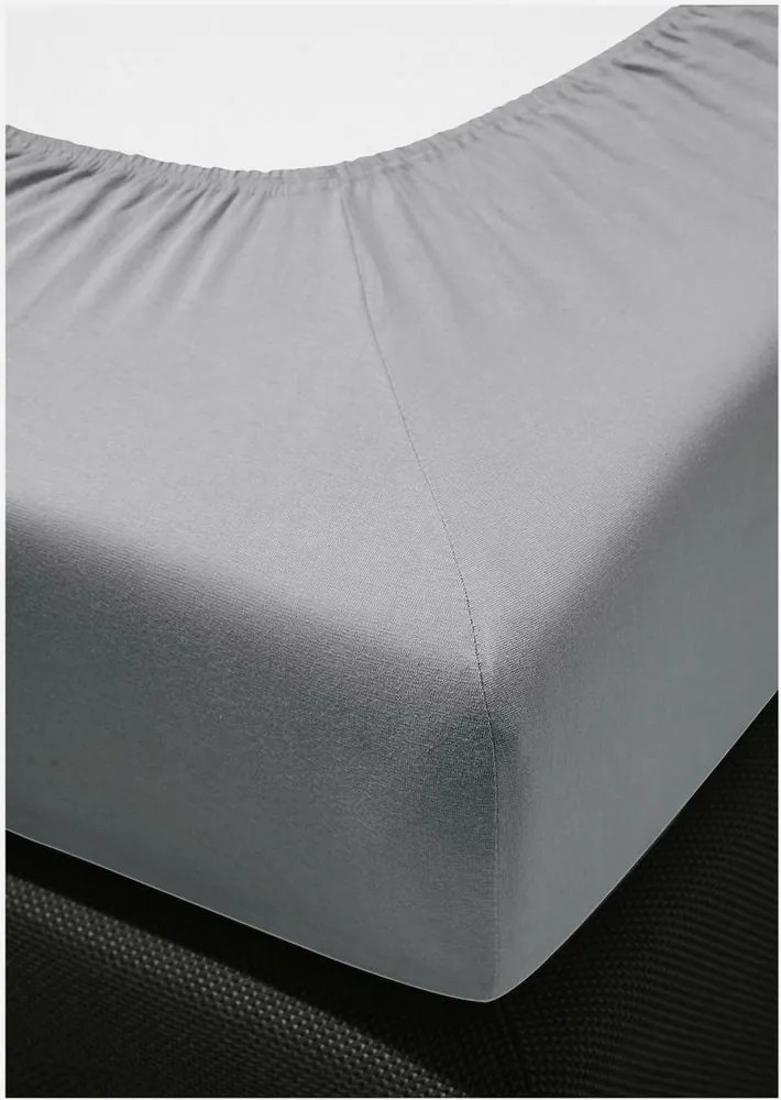 Bierbaum saténová plachta Platin - stredne sivá - 140x200 cm