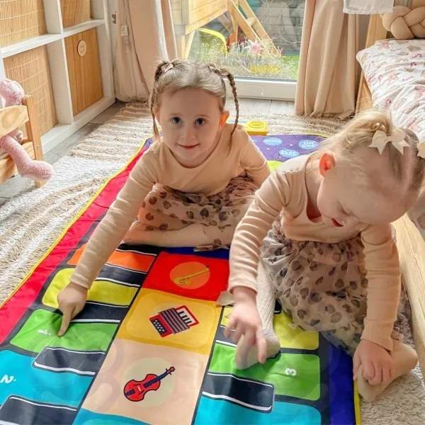 INTERAKTÍVNA TANEČNÁ PODLOŽKA PRE DETI S 8 NÁSTROJMI A NAHRÁVANÍM
